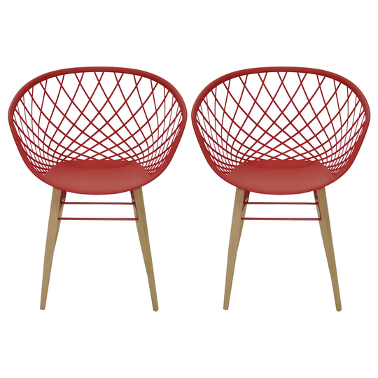 Tramontina Sidera Set of 2 Chairs - Red