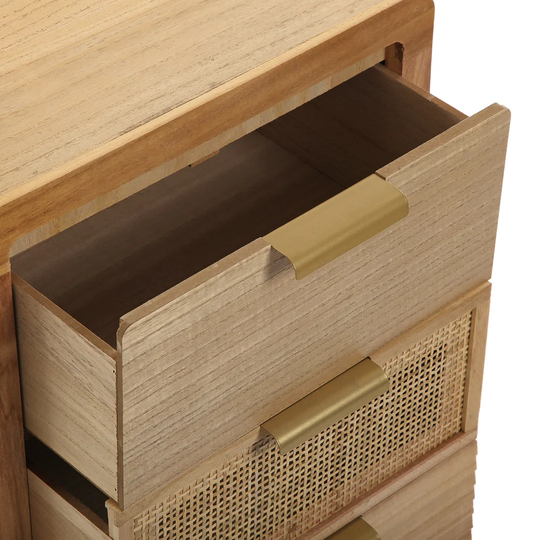 Eros 4 Drawer Bedside Table