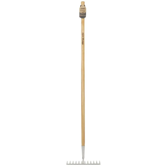 Draper Stainless Steel Garden Rake with Ash Handle