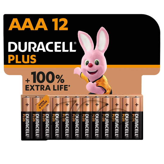 Duracell Plus AAA Batteries - 12 Pack