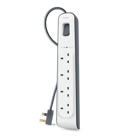 Belkin 4 Socket Outlet 2 Meter Surge Strip