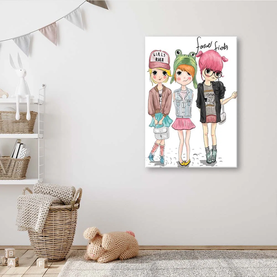 Canvas Print Fashion Fashion Girl