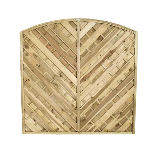 Forest Garden 5'11'' x 5'11''(180 x 180cm) Decorative Europa Bradville Fence Panel