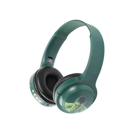 (Hulk) Marvel Iron Man Spiderman Captain Headset Wireless Bluetooth Headphone with Mic