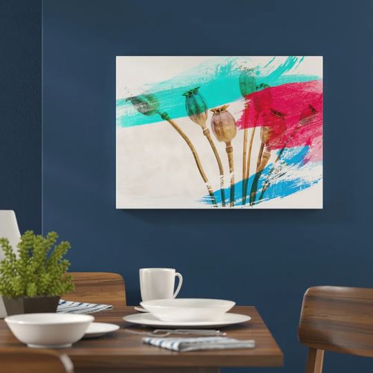 'Flower Poppy' Graphic Art Print Poster