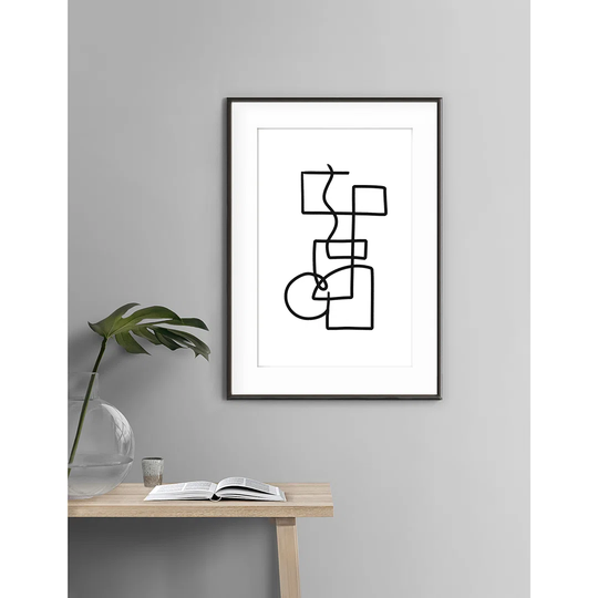 Ab_Strait - Picture Frame Graphic Art Print on Paper