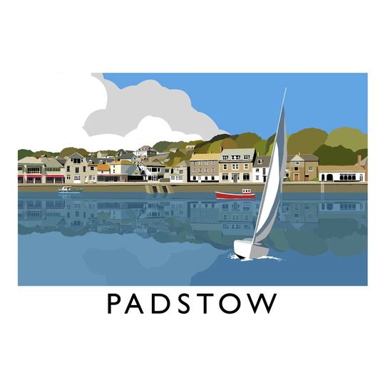 Padstow by Richard O'Niel - Graphic Art Print on Paper