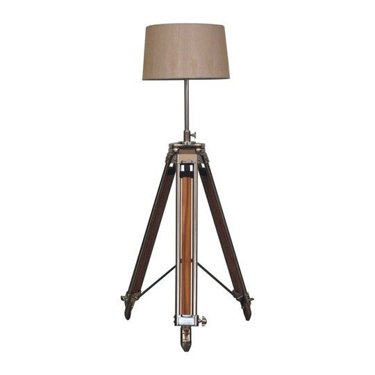 Friedrich 122Cm Chrome Tripod Floor Lamp Single