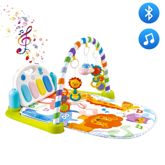 deAO Baby Dream Piano Play Gym Mat with Accessories, Projector, Bluetooth Feature, Music and Soft Light
