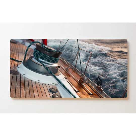 Backlight Motif Wall Picture Sailboat Magnetic Cork Board