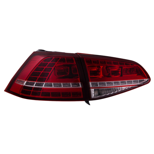 Set Full-LED Tail lights suitable for VW Golf VII 3/5-doors 2012- Red / Smoke - incl. Resistance DL VWR05LRS AutoStyle DL VWR05LRS