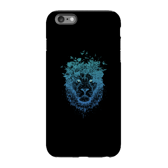 Balazs Solti Lion And Butterflies Phone Case for iPhone and Android - iPhone 6 Plus - Tough Case - Matte