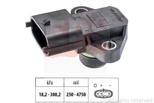 Air Pressure Sensor, height adaptation Made in Italy - OE Equivalent 1.993.345 EPS Facet 1993345