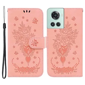 Roses Series OnePlus Ace/10R Wallet Case - Pink