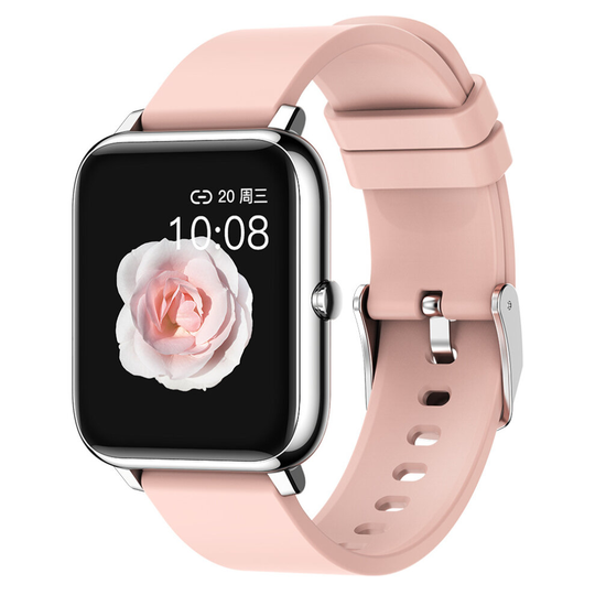 (Pink) Smart Watch Bluetooth Heart Rate Blood Pressure Sport Fitness Tracker Pedometer
