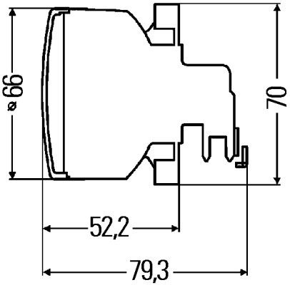 Combination Tail Light 2SB 009 001-061 Hella 2SB 009 001061