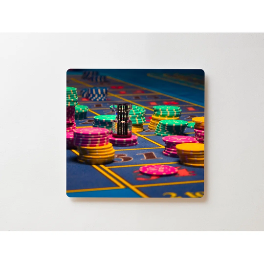 Backlight Motif Wall Picture Casino Roulette Magnetic Cork Board