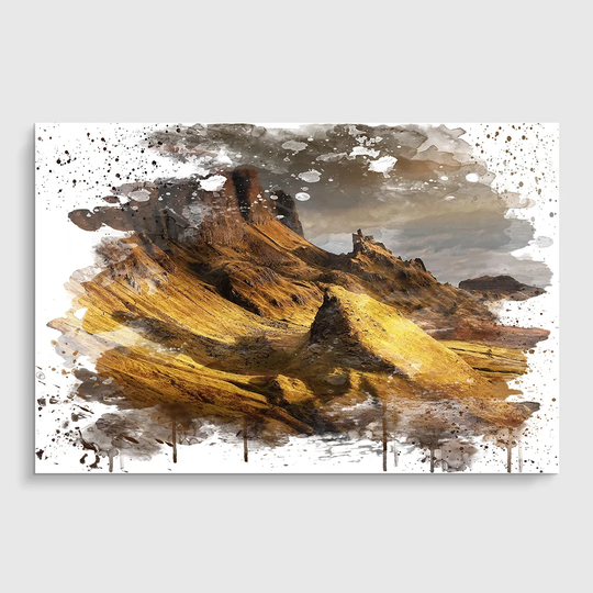 'Scotland Landscape' Graphic Art Print Poster