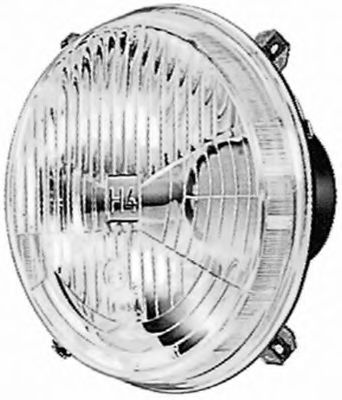 Headlight With Bulb H4 1L3005649-017 by Hella Left/Right