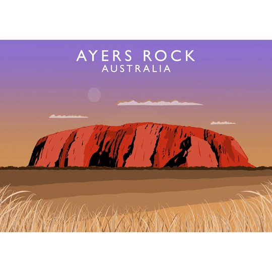Ayers Rock by Richard O'Neil Graphic Art Print on Paper
