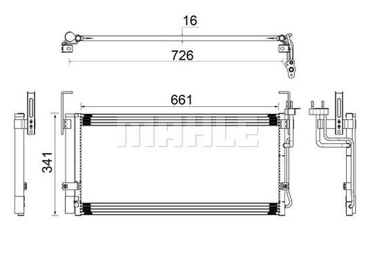 Condenser Air Conditioning 8FC351038-771 by BEHR