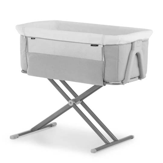 Hauck Face To Me 2 Bedside Crib - Melange Grey