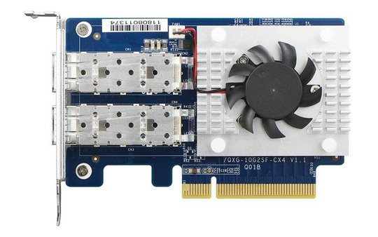 QNAP QXG-10G2SF-CX4 Dual-port 10 GbE Network Expansion Card