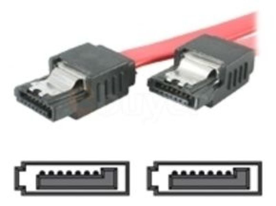 Startech Latching SATA Cable M/M - Straight 24"