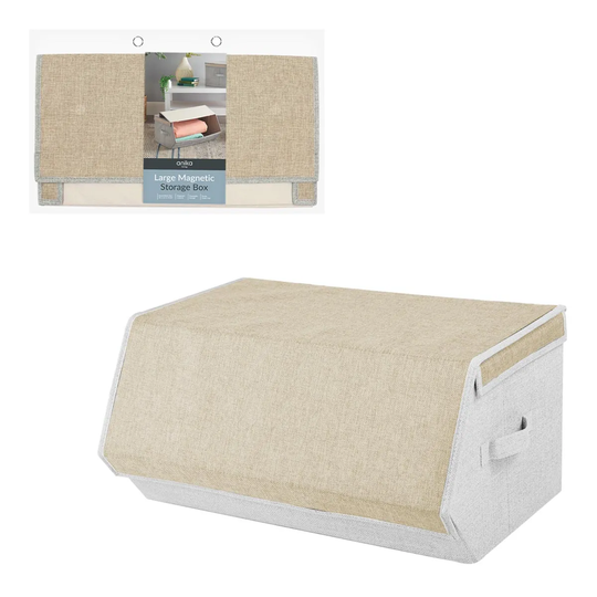 Anika Large Magnetic Storage Box - Cream