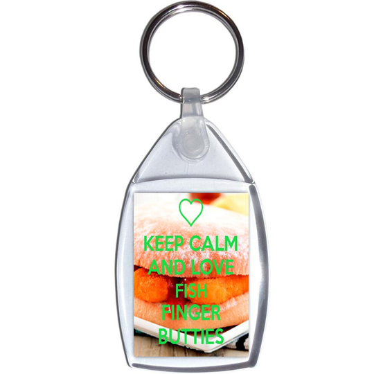 Keep Calm and Love Fish Finger Butties - Keyring
