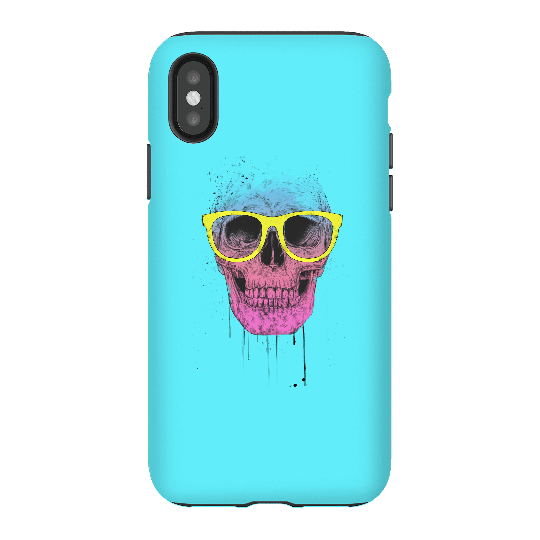 Balazs Solti Skull And Glasses Phone Case for iPhone and Android - iPhone X - Tough Case - Gloss