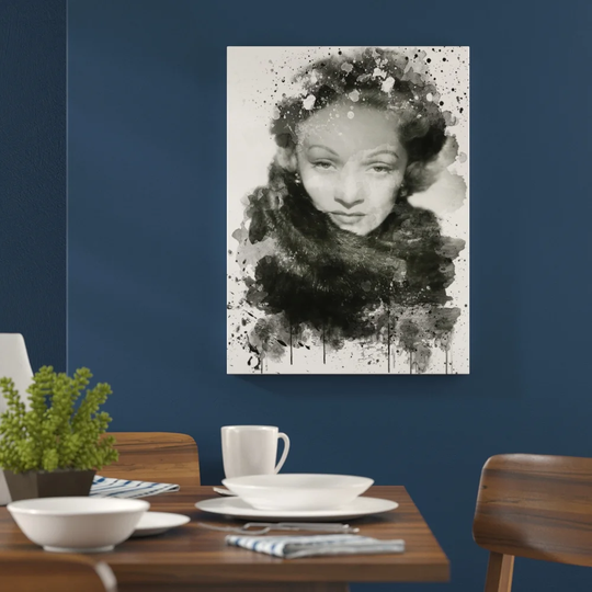 'Marlene Dietrich' Graphic Art Print Poster