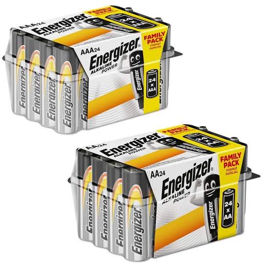 Energizer AA & AAA Alkaline Power Batteries - 48 Pack (24 of Each)