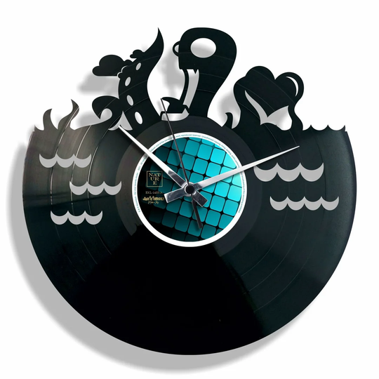 Underwater Love Sea Monster Watch 30cm Silent Wall Clock