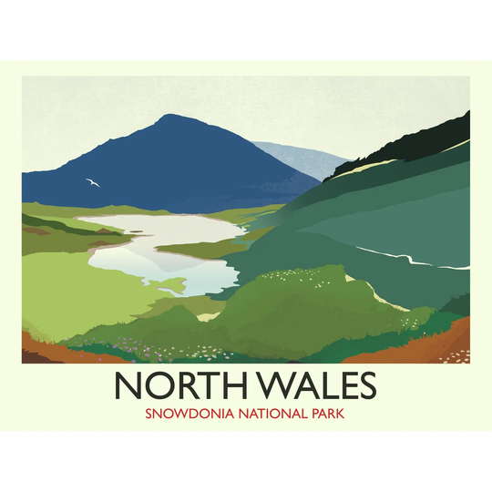 Snowdonia 2 - Graphic Art Print on Paper