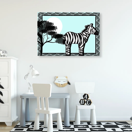 Canvas Print, Black Animals