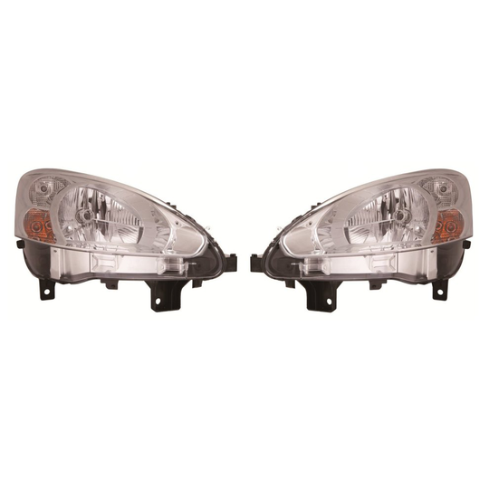 Peugeot Partner Mk2 Van 3/2012-9/2015 Headlights Headlamps 1 Pair O/S & N/S