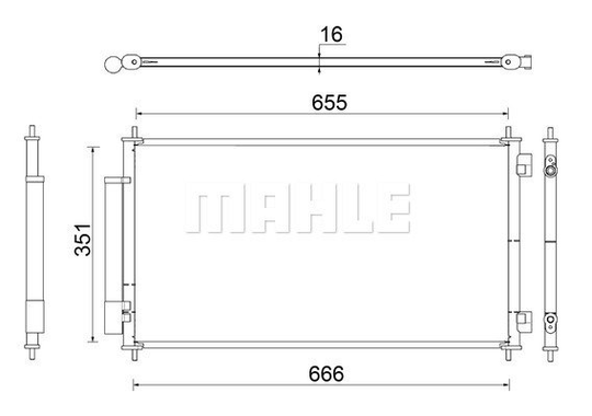 Condenser Air Conditioning 8FC351343-544 by BEHR