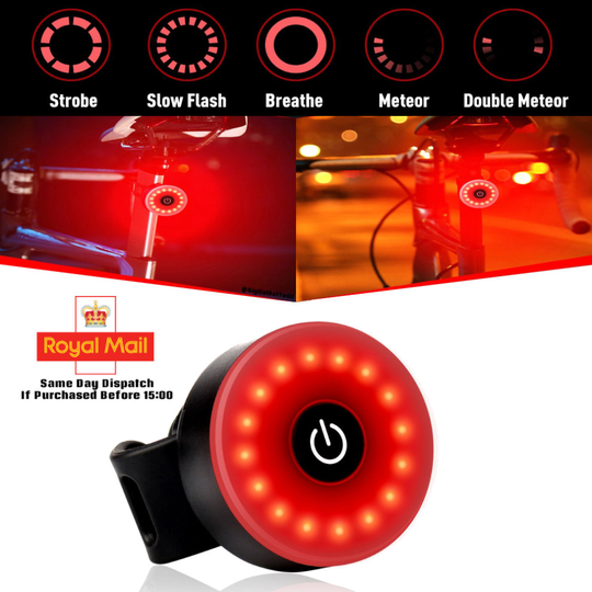Super Bright Bike Rear Tail Light - Perfect for Night Time Rider or Commuter
