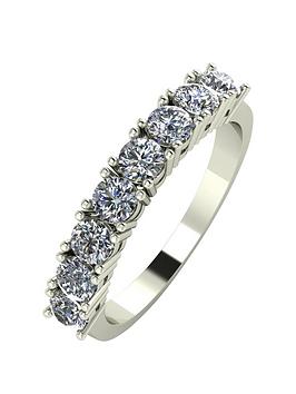 Love Diamond 9Ct White Gold 1Ct Diamond Eternity Ring