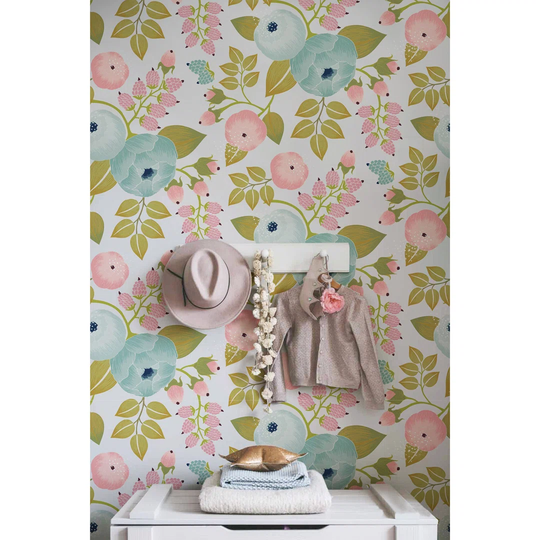 Walllpaper Roll 360X250cm Wallpaper Material With Print Kitchen Livingroom Bedroom Mural Decoration - Floral