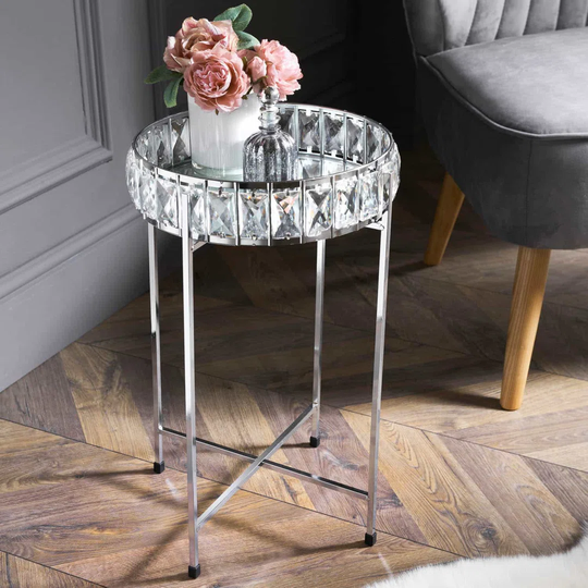 Kalki Crystal Tray Table