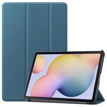 Tri-Fold Series Samsung Galaxy Tab S7/S8 Folio Case - Dark Green
