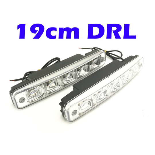 Universal 5 LED 19cm DRL Lights Daytime Running lights e4 mark