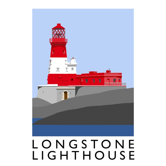 Longstone Lighthouse by Richard O'Neil - Graphic Art Print on Paper