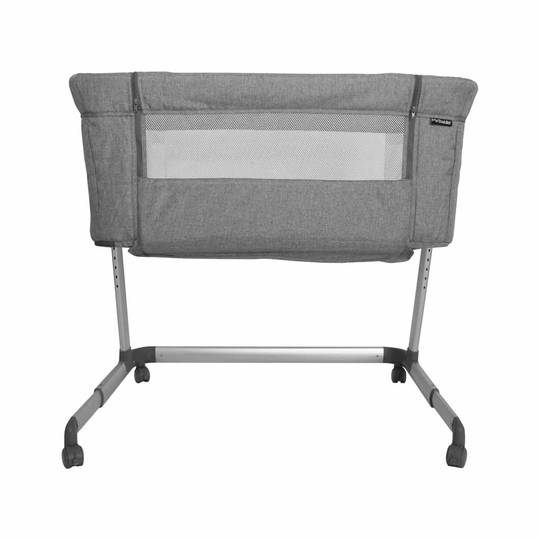 My Babiie Grey Melange Bedside Crib