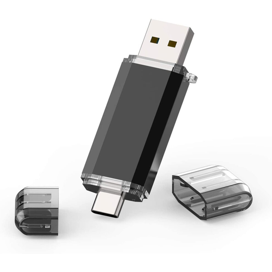 TOPESEL 64GB USB 3.0 Type C Dual OTG Flash Drive USB C Thumb Drive Memory Stick for USB-C Smartphones,Tablets, Samsung Galaxy S8, S8 Plus, Note 8,
