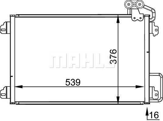 Condenser Air Conditioning 8FC351300-511 by BEHR