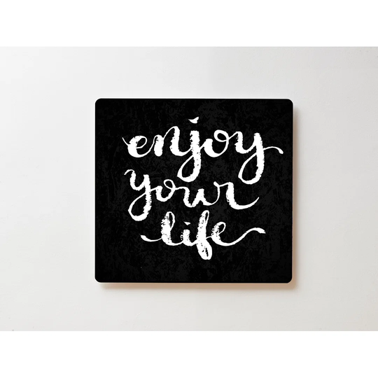 Backlight Motive Wall Picture Enjoy Your Life Magnetic Cork Board