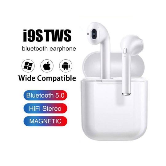 White I9s Tws Wireless Bluetooth Headset HIFI Stereo Sports Headset
